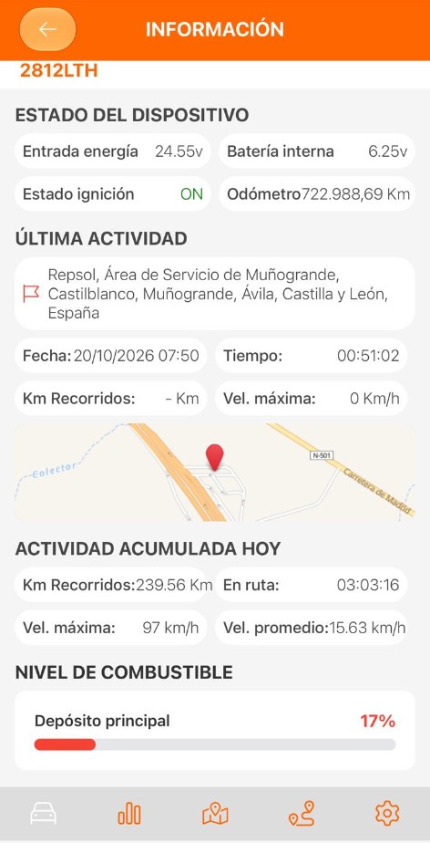 Sua frota no celular